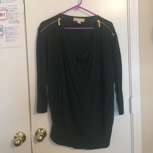 Green Cowl Neck Michael Kors Sweater